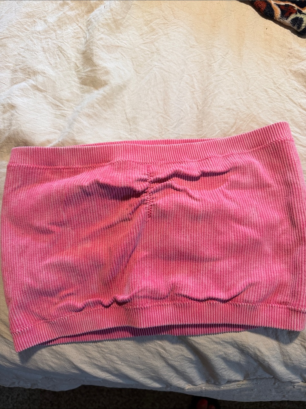 American Eagle Outfitters Pink Ribbed Tube Top